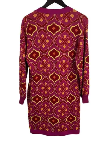 Never Full Dressed Pink Long Cardigan Hidden Closure Size 4