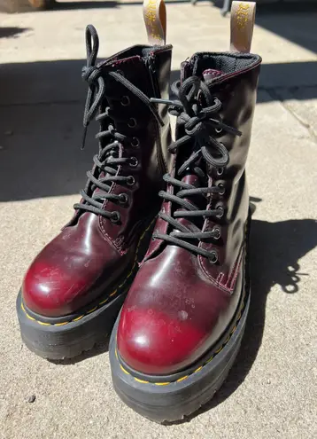 Dr. Martens Platform Red Doc Martens 