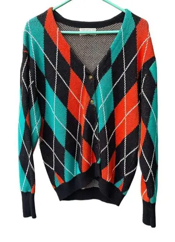 Urban Outfitters  size XS oversized argyle cardigan