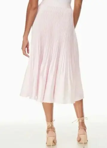 WILFRED x ARITZIA | Twirl Satin Accordion Pleated Skirt Mochi Pink Blush | 1X