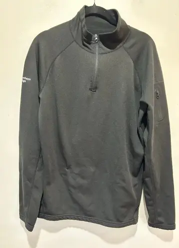 Northen Ridge base layer pullover quarter zip womens size L black skiing hiking Size L