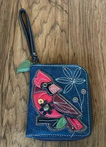 Chala  NWOT Cardinal Bird Zip Wallet Wristlet