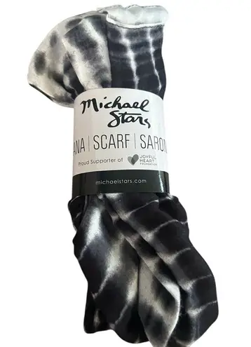 Michael Stars Micheal Stars New boho Ruana Sarong Wrap Scarf Alligator tie dye retro chic OS