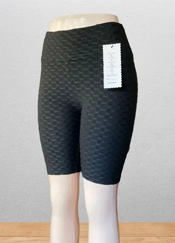 Scrunched up butt lifting leggings TikTok yoga shorts Black