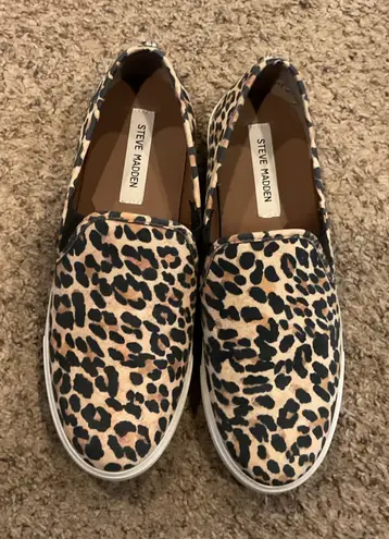 Steve Madden  Animal Print Slip-On Shoes size 10 - Image 1