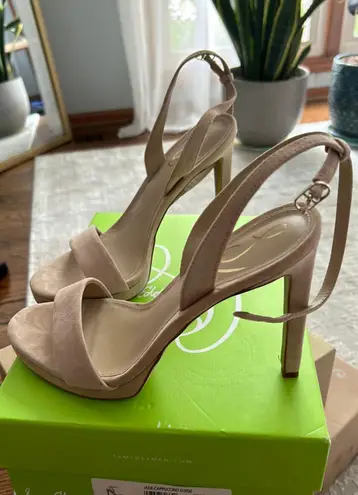 Sam Edelman Jade Cappuccino Suede Sandals