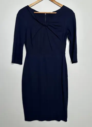 Bailey 44 Anthropologie Navy Ina Boatneck 3/4 Sleeve Dress Size Small