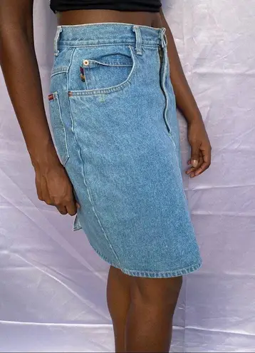 Vtg Gitano high waisted denim skirt size 10