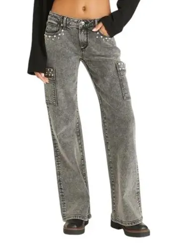 Driftwood Charlee Studded Cargo Denim Jeans Womens 26