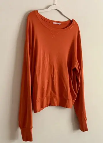 Michael Stars Bobbi Sweatshirt - Orange OS