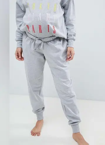 NWT ASOS Maternity Lounge City Oversized Sweatshirt Milan Tokyo Miami Paris Gray Size undefined