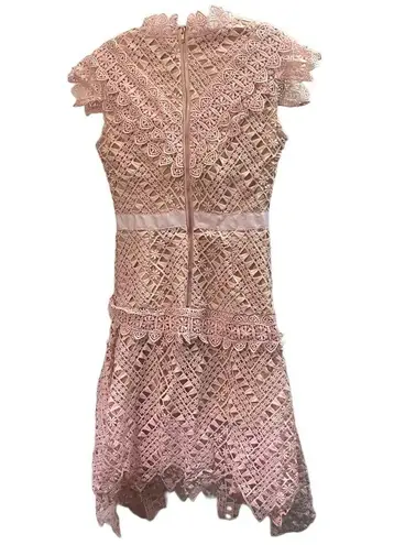 Self Portrait NWT Lace Triangle Hem Dress