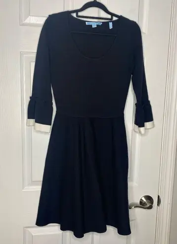 Draper James  Flutter Sleeve Black Sweater Dress Size Small