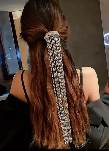 Full Rhinestone Hairpins, Hair Accessories Silver thumbnail 4