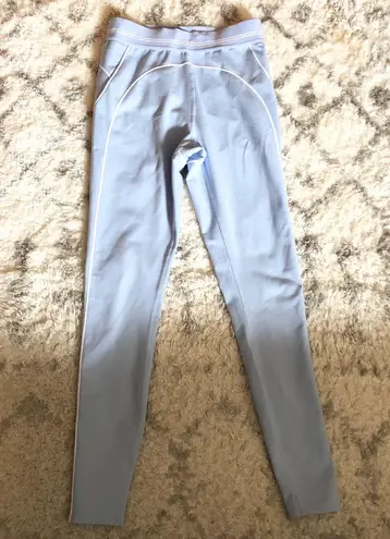 Alo Yoga Airbrush High-Waist Heart Throb Legging Seashell Blue/White M