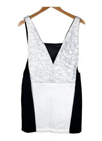 Sachin + Babi Leather Illusion Mann mini dress women's size 6 in grey black new!