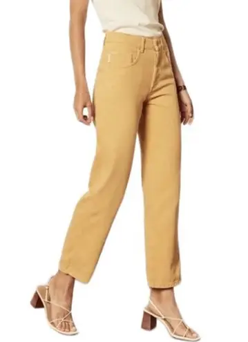 BOYISH Straight Ankle Jean Women 26 Gold Rust High Rise Cottage Classic City NWT