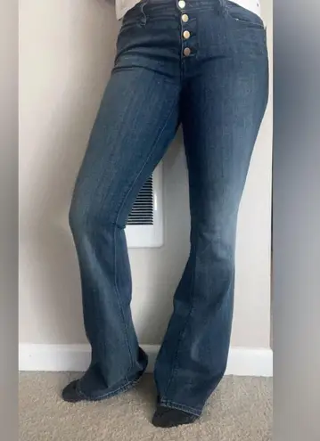 Genetic Denim Low Rise Flare Bellbottom Jeans Size 30