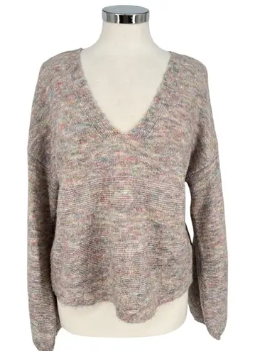 Gentle Fawn V-Neck Sweater Pink Blue Multicolor Size Small