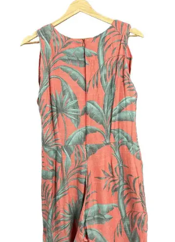Lobo Rosa Pink Jumpsuit Tropical Print Sleeveless Womens Medium