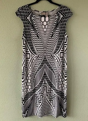 Chico's Chico’s sz 0 career dress geometric print midi