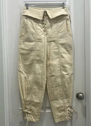 Ulla Johnson NWOT Beige Kingston Denim Jeans Sz 6