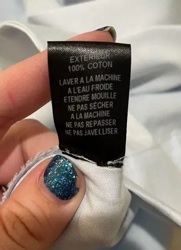 Lisa Marie Fernandez Button Up Midi Skirt Blue Size 10