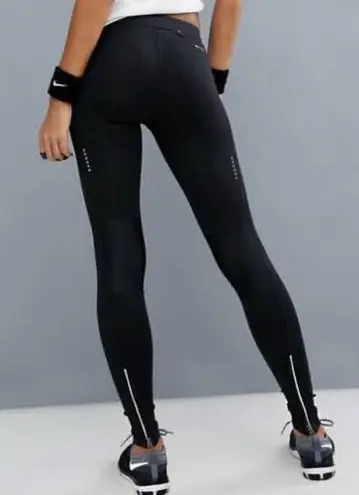 Nike Running Leggings Zip Up At The Bottom Black Size M 24 60 Off Retail From ally