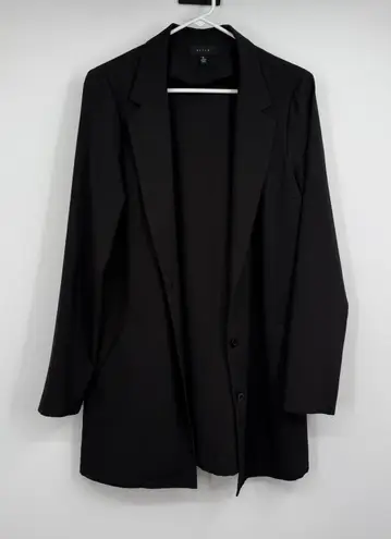 Womens DSTLD Black M 3 Button Blazer Minimalist Business Career Pockets Size M