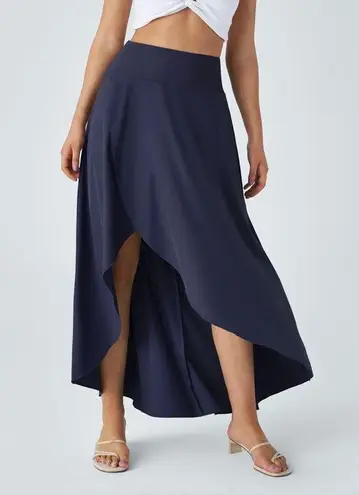 Halara Breezeful High Waisted High Low Ruffle Flowy Midi Quick Dry Skirt XL New