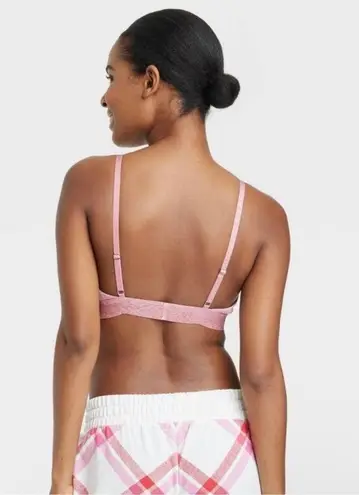 Colsie Pink Metallic Shimmer Bralette