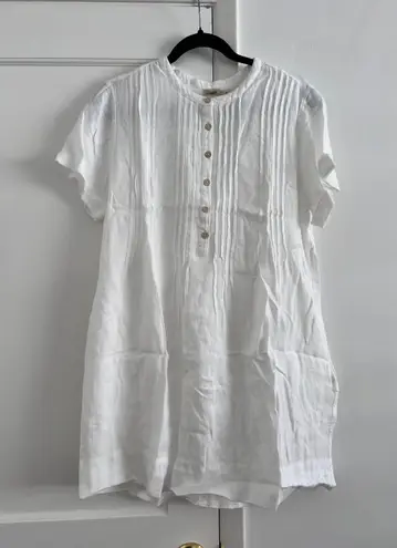 Faherty  Gemina Dress M in white