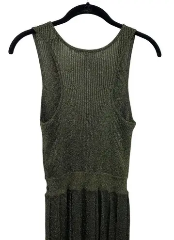 Scotch & Soda Lurex Jumpsuit Wide Leg Pleated Stretchy Knit Metallic Womens S