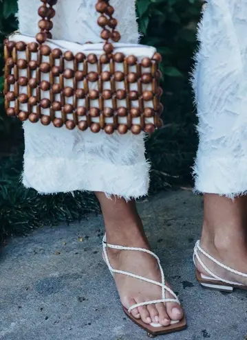 Cult Gaia Juno Leather Sandal 37.5