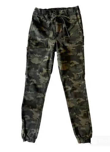 American Eagle  | Next Level Stretch Camo Joggers Size 2 Drawstring Ankle Zippers