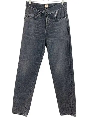 Jean Atelier Flip In Straight Leg Jeans Size 26 Black