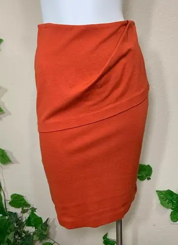 CAbi  #3099 Orange Turmeric Sweater Pencil Skirt