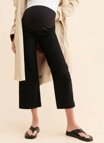 Maeve Maternity Colette Pants Women's Size 10 Black Pull On Over the Bump