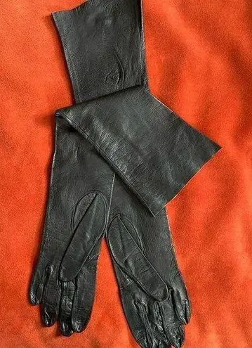 Vintage leather opera gloves. 18”