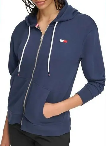 Tommy Hilfiger  Zip Up Navy Blue Jacket hoodie Size M