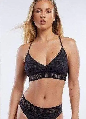 Savage x Fenty Forever Savage Bralette in Black Print One Size