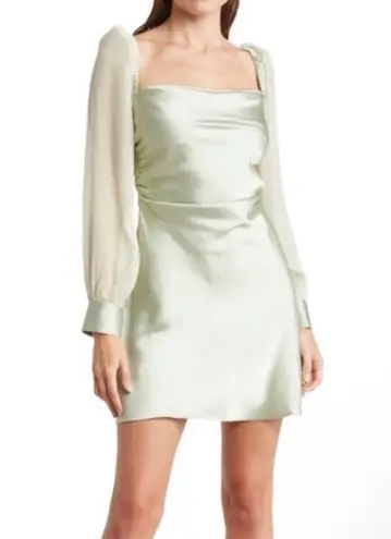 We Wore What Puff Sleeve Cowl Dress