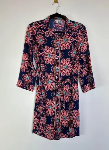 ModaPosa Carlotta Belted Embellished Shirt Dress size large