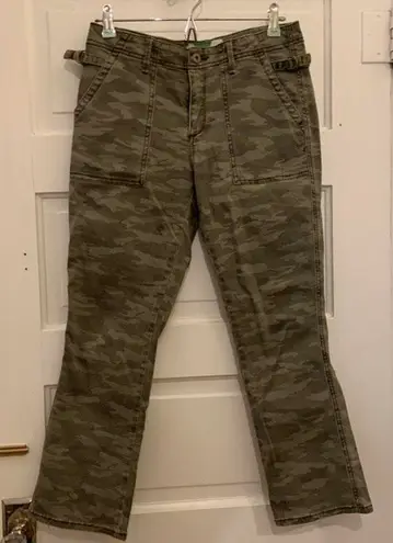 Anthropologie Camo Green Jeans