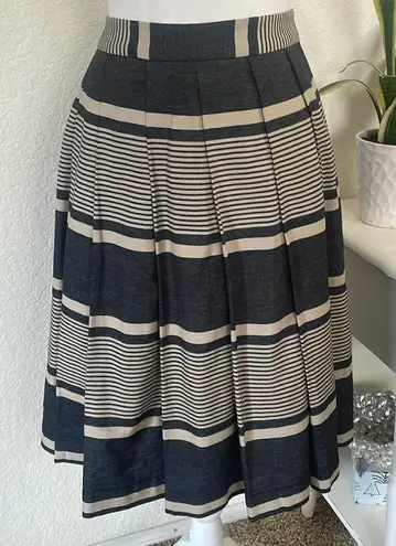 Moulinette Soeurs Anthropologie Striped Pleated Skirt