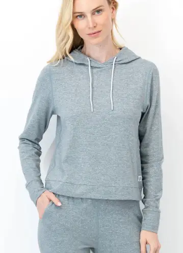 Rhoback Women’s Tempo Performance Hoodie in Heather Gray Size Small