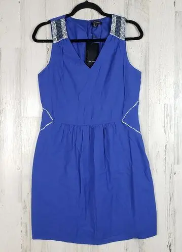 Colorblock NWT Royal Blue Sleeveless V-Neck Mini Dress Women's Size Medium