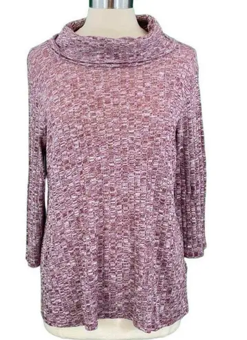 Everleigh Classic Burgundy Long Sleeve Cowl Neck Knit Sweater