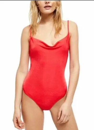 Free People Small Intimately NEW Cowl in the Club Thong Bodysuit BNWTS SMALL