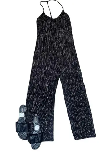 New Stillwater Xs Black Polka Dot Pant Romper